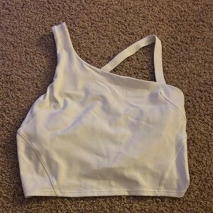 Lululemon everlux asymmetrical tank top white
